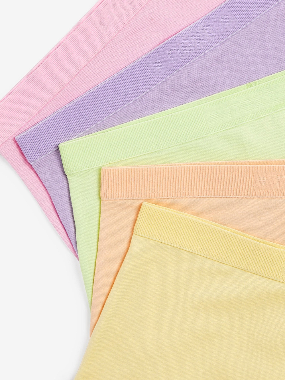 Трусы-шорты для сна для девочки Next 197-597, 5 шт., Розовый, Сиреневый, Салатовый