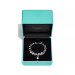 Браслет из серебра с жемчугом, Tiffany 💠Hard Wear Pearl Lock
