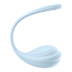 Виброяйцо Satisfyer Smooth Petal, голубой