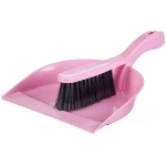 Щетка-сметка с совком ИДЕАЛ Розовый (комплект 22 шт)