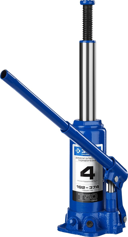 Домкрат гидравлический ( 4т) Зубр 192-374мм, кейс