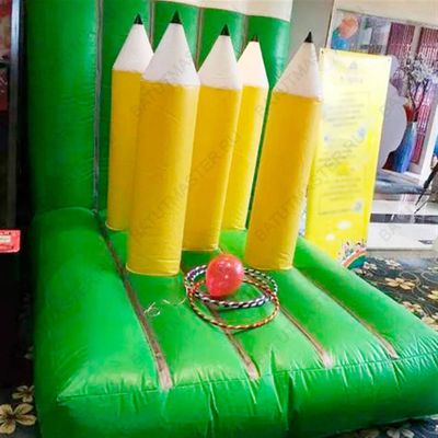 Надувная командная игра "Кольцеброс- карандаш"