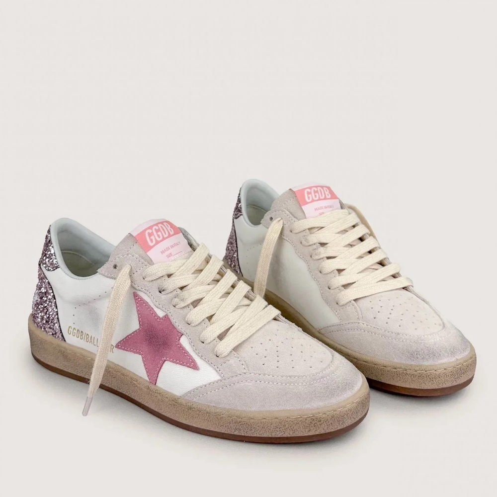 Golden Goose Ball Star / Розовая звезда / розовая пятка
