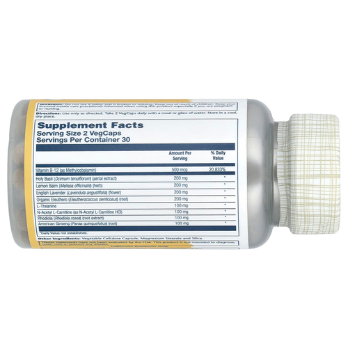 Solaray, Total Calm ™ Advanced, 60 растительных капсул