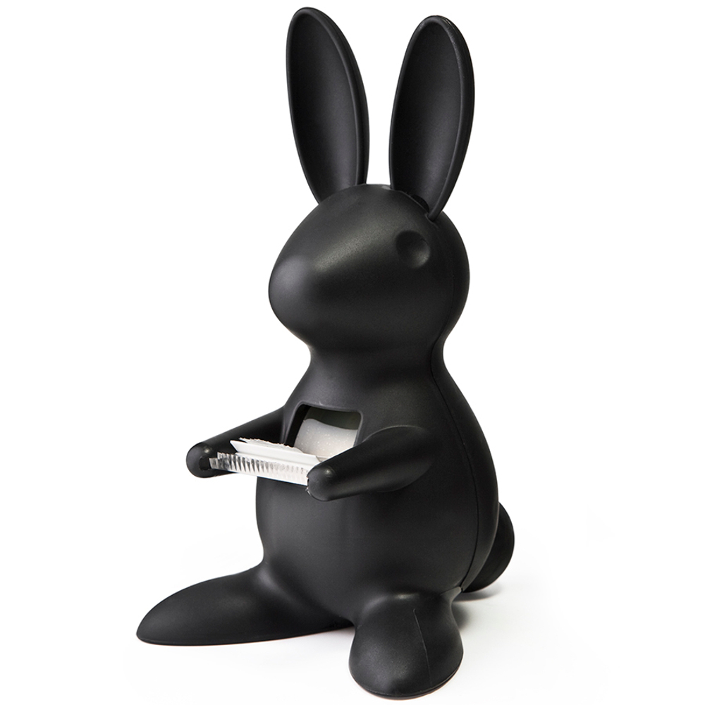 Диспенсер для скотча bunny, черный