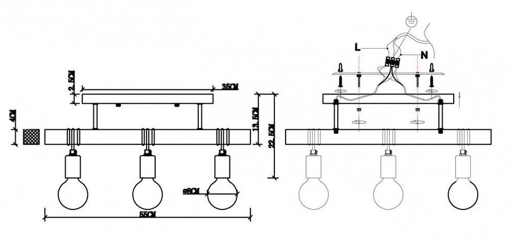 Подвесной светильник EVOLUCE Bagetti SL1142.403.03