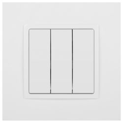 Выключатель ЭРА Elegance 14-1107-01 тройной 10АХ-250В IP20 белый