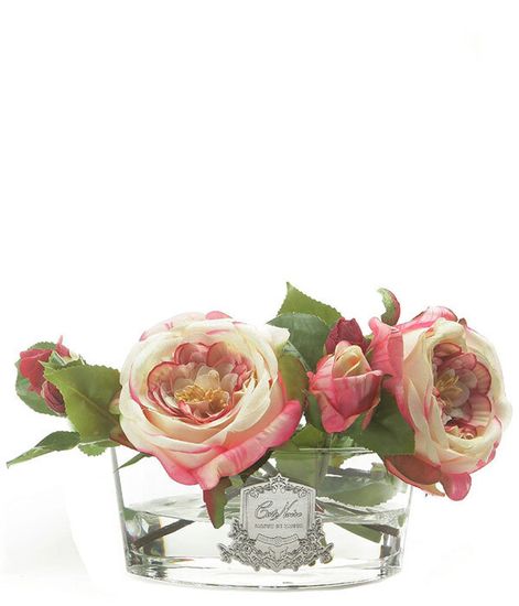 Букет пионов в прозрачной овальной вазе, Cote Noire