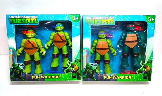 Набор черепашек ниндзя 2в1 10см