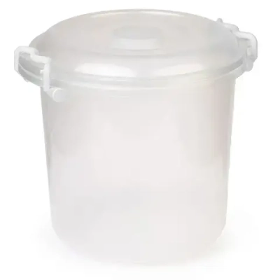 Контейнер 10л круглый, с ручками, прозрачный