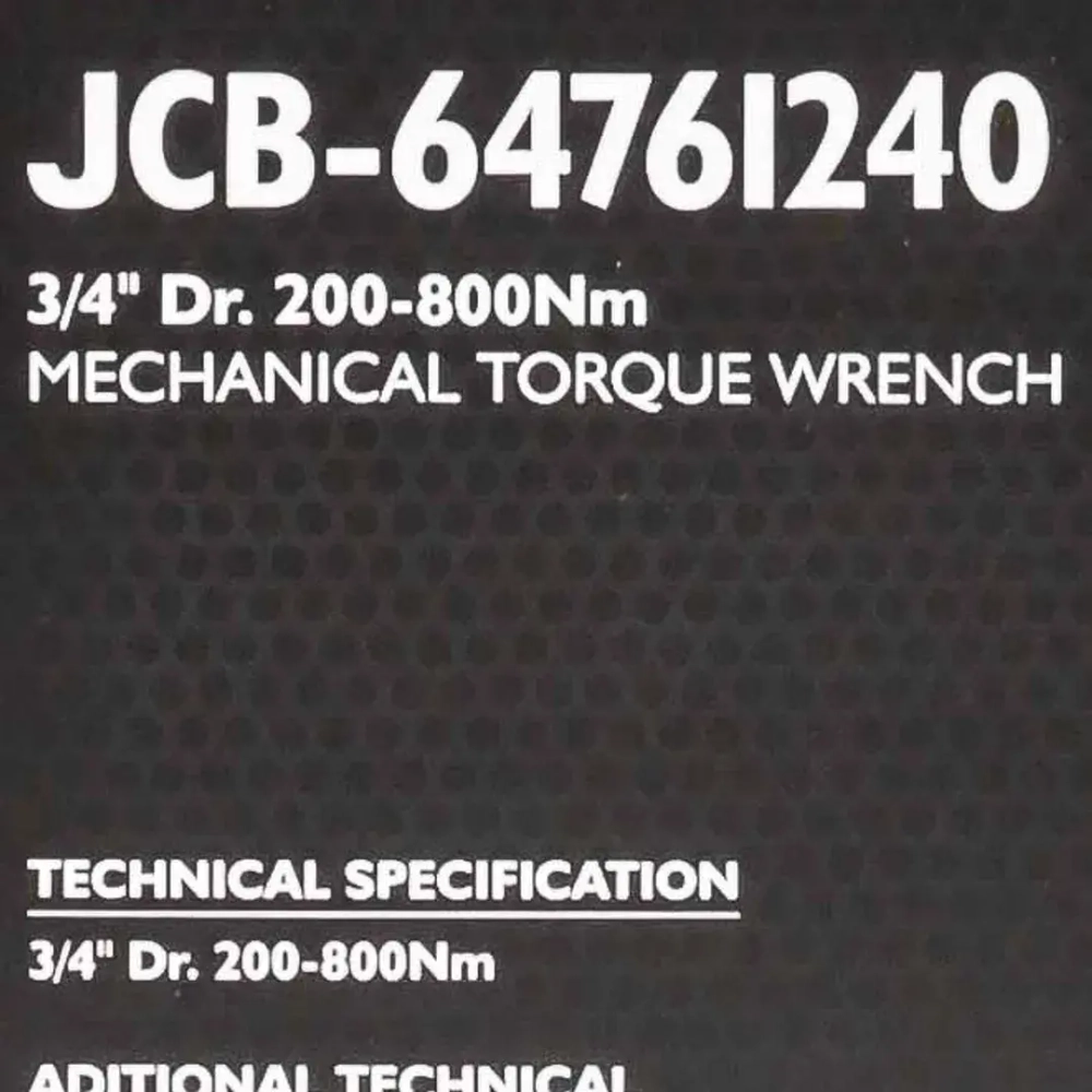 Ключ моментный 200-800Нм, 3/4'' JCB JCB-64761240