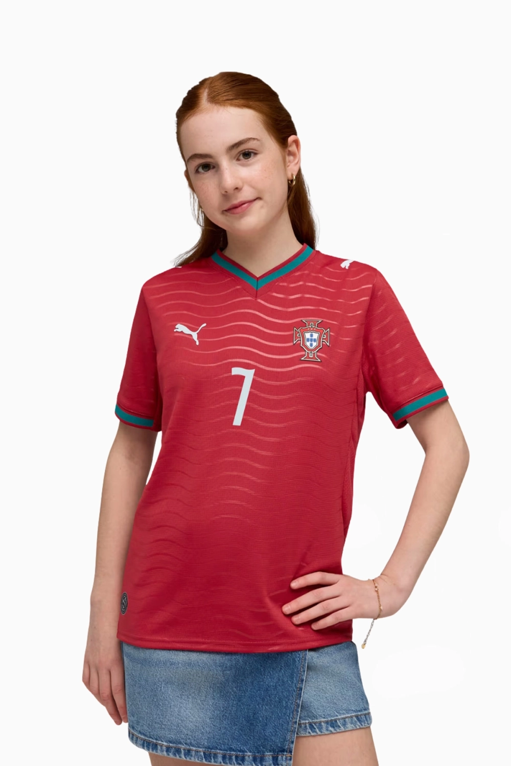 Футболка Puma Portugal 2026 Home Ronaldo 7 Junior - красный