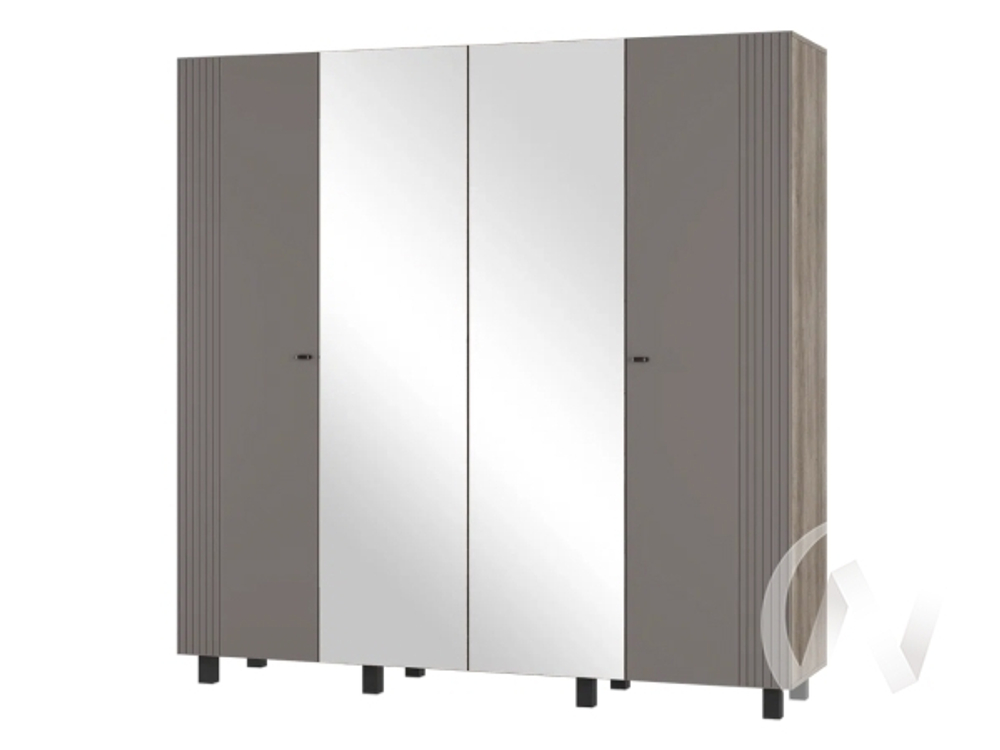 Шкаф 4-х створчатый ШК-13 МС Олива (Дуб каньон/MF14)