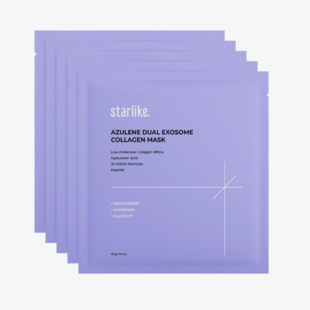 STARLIKE Коллагеновая маска Azulen Dual Exozom Collagen Mask (40 г * 5 шт)