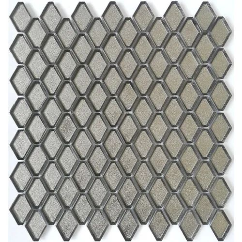 Мозаика стеклянная Diamanti d'argento 24x42x6 Alchimia серебро серый