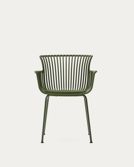 Садовый стул Surpika зеленый со стальными ножками