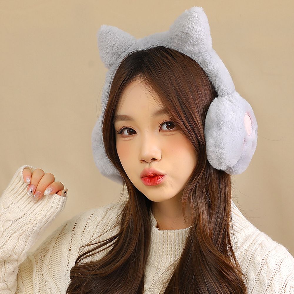 Меховые теплые наушники &quot;Kitty&quot;