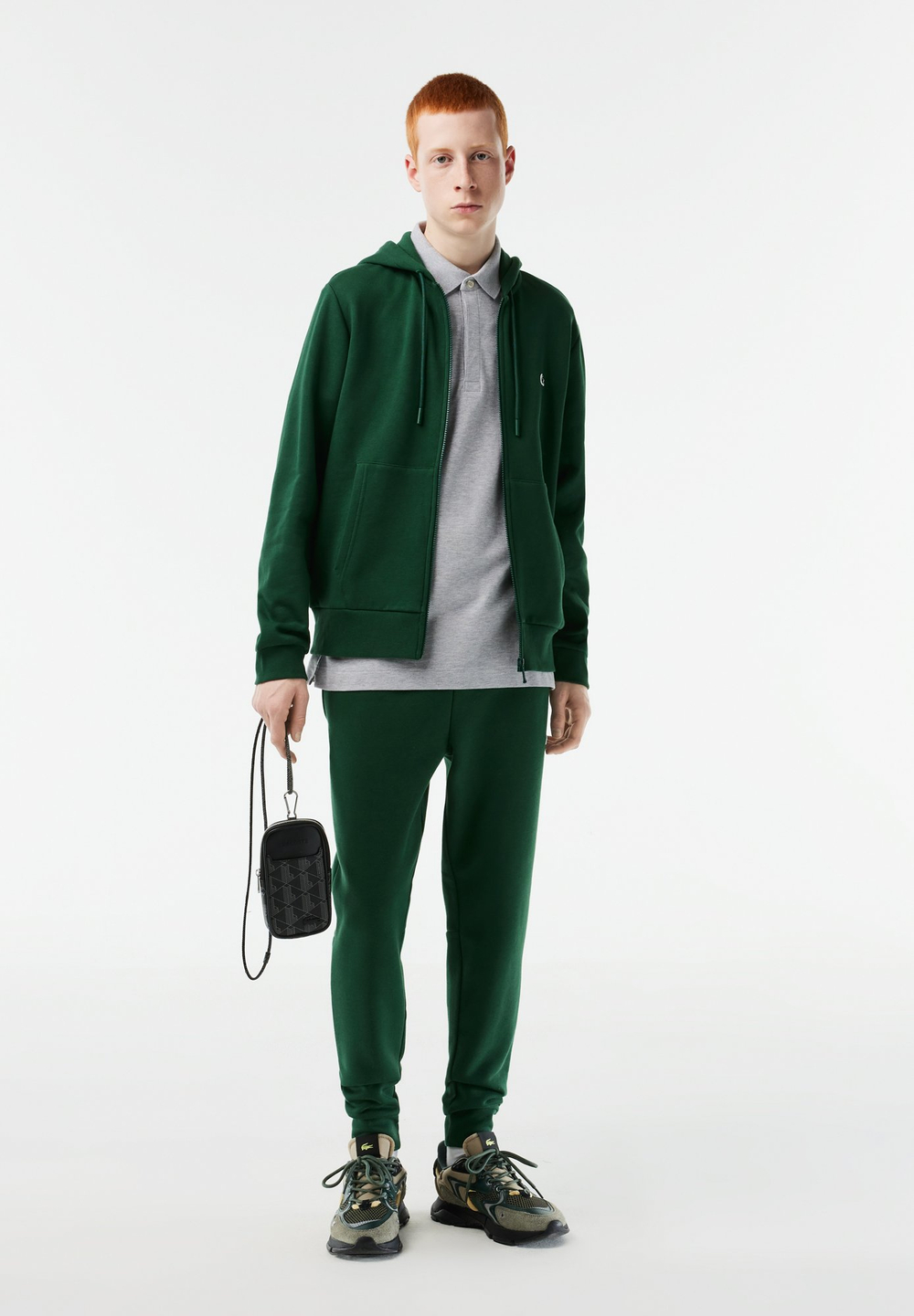 Lacoste Толстовка на молнии - Зелёный (LA222S089-M11)