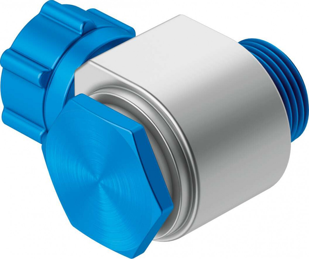 Штуцер ниппельный угловой с накидной гайкой Festo LCK-3/8-PK-6 (комплект 10 шт)