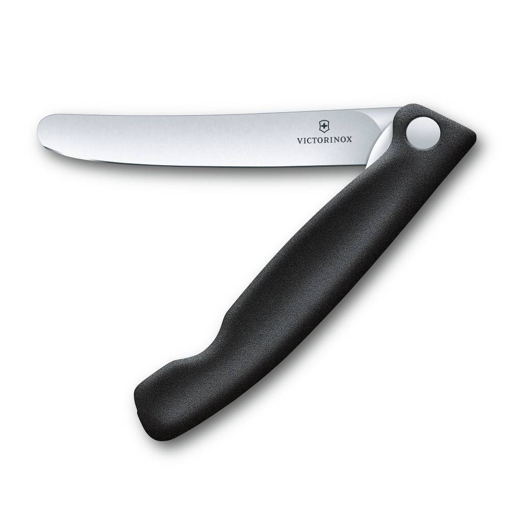 Нож кухонный Victorinox Swiss Classic (6.7803.FB) стальной для овощей лезв.110мм прямая заточка черн