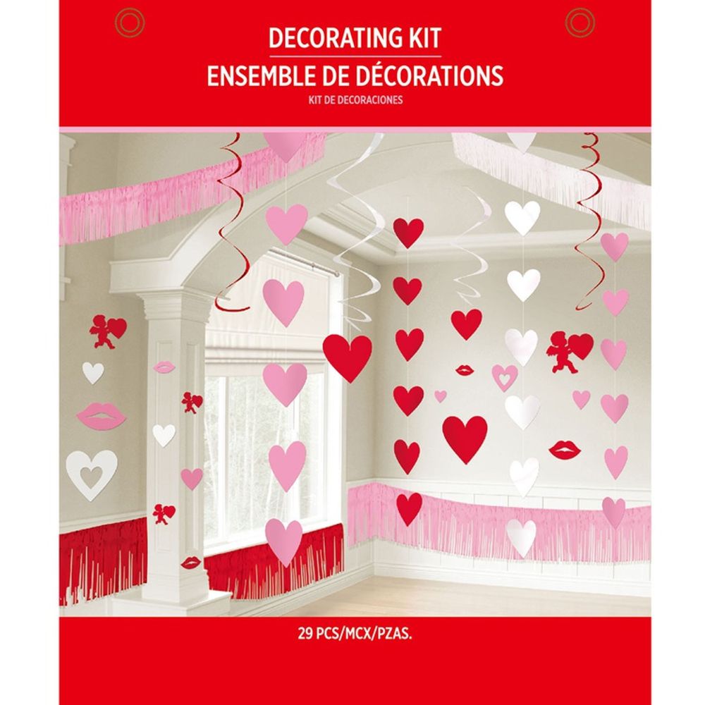 Декор-комплект Св.Валентин сердца 29шт