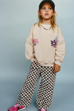 ZARA БРЮКИ-КЮЛОТЫ ИЗ ТВИЛА В ШОТЛАНДСКУЮ КЛЕТКУ, СЕРЫЙ