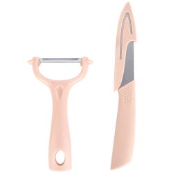 Набор овощечистка и нож для фруктов и овощей h=23/12см. (нержавеющая сталь, полипропилен)