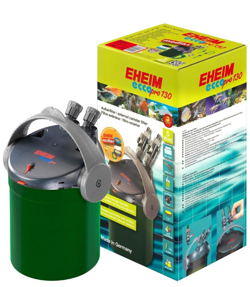 Фильтр внешний "Eheim EccoPro 130", 500 л/ч, (для 60-130 л) с наполнителем