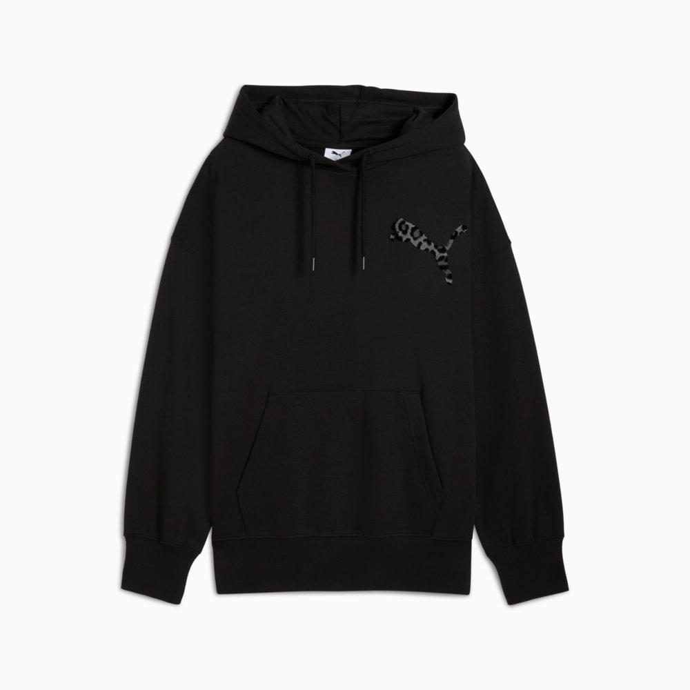 Толстовка женская PUMA LEO LUXE Oversized Hoodie TR
