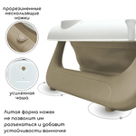 Ванна детская Bubago Felice со сливом, термометром, матрасиком бежевый