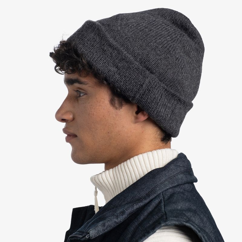 Вязаная шапка Buff Hat Knitted Jarn Graphite Фото 3