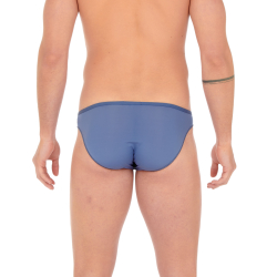 Мужские трусы слипы синие HOM PLUMES Micro Briefs 404756_4000CG