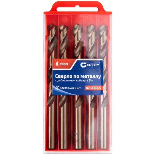 Сверло Cutop Profi 12*151 по металлу 5 шт   48-120-5
