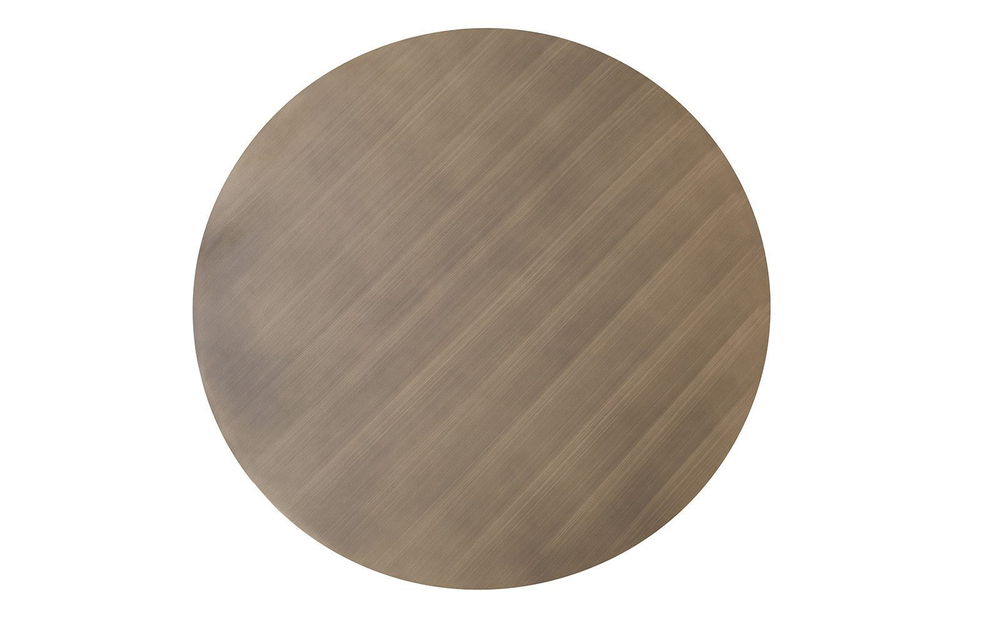 Стол журнальный CT6105-2I (D60) матовая бронза/металл