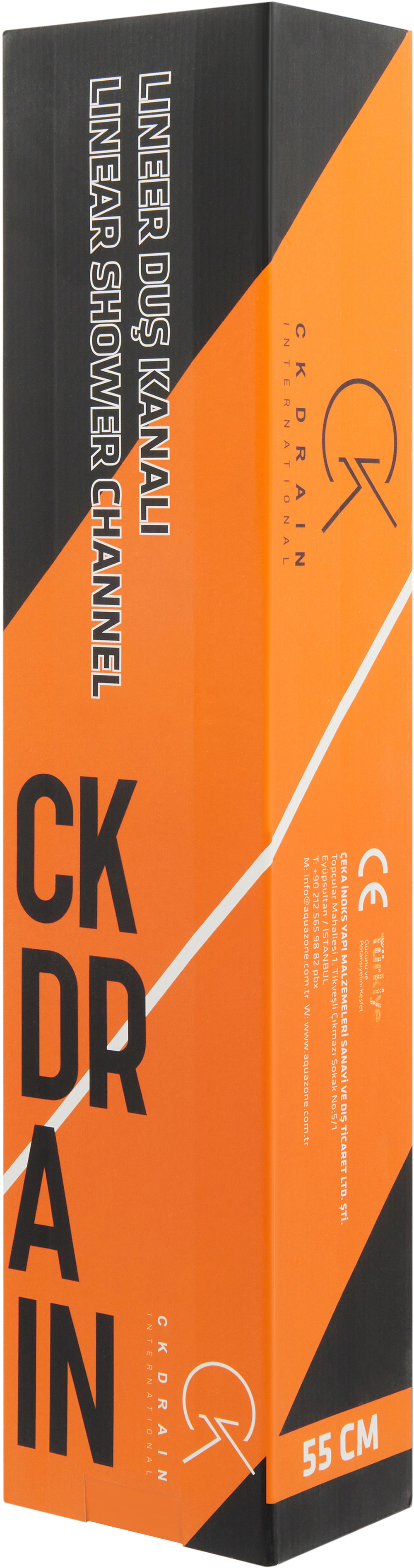 Душевой трап (лоток) CK DRAIN 1105-00155 55 см, решетка хром, с сифоном, под плитку