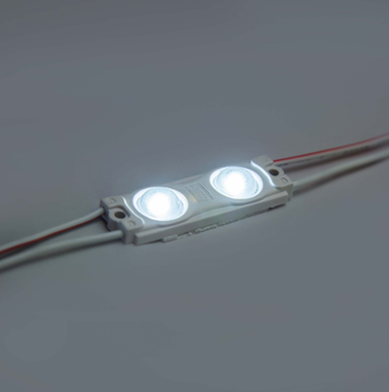 Модуль светодиодный ELF, STD 2835 c линзой, 12V, 2SMD,  0,7 Вт, 160гр., IP65, холодный белый (СW)