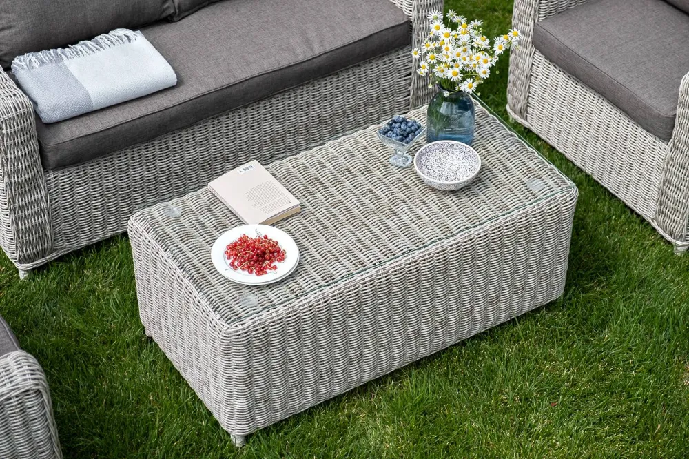 "Кон Панна" лаунж-зона из искусственного ротанга, цвет бежевый