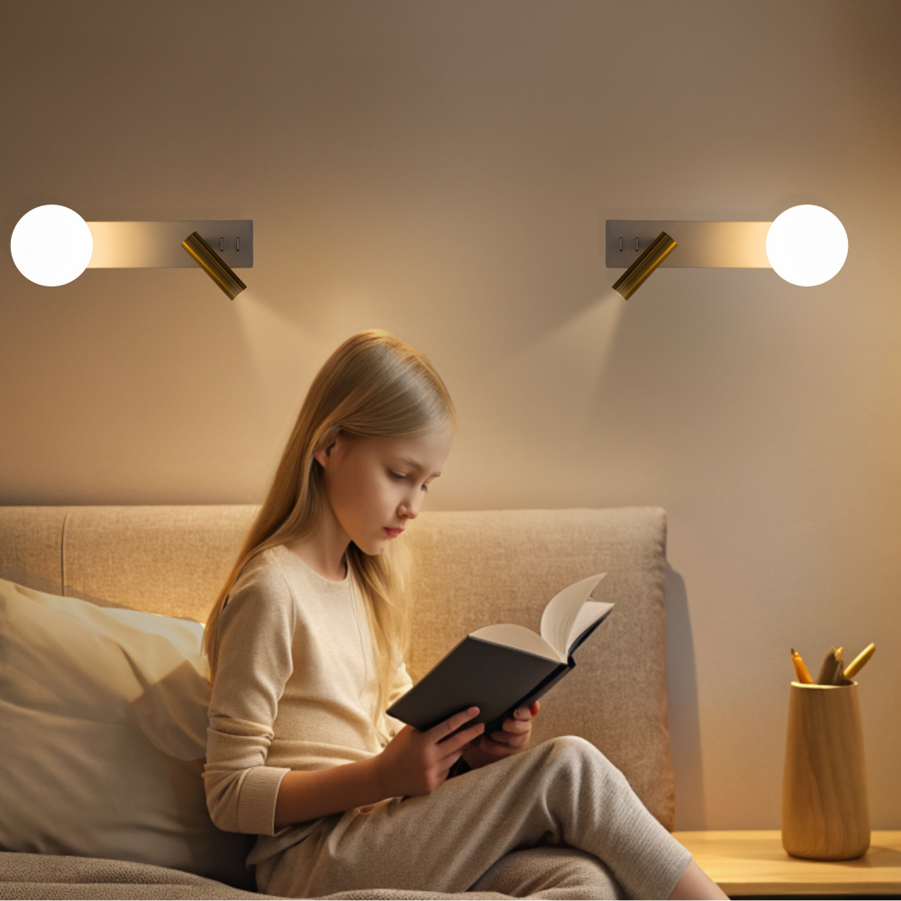 Citilux Декарт CL704450 LED Светильник с выключателем Белый+Бронза