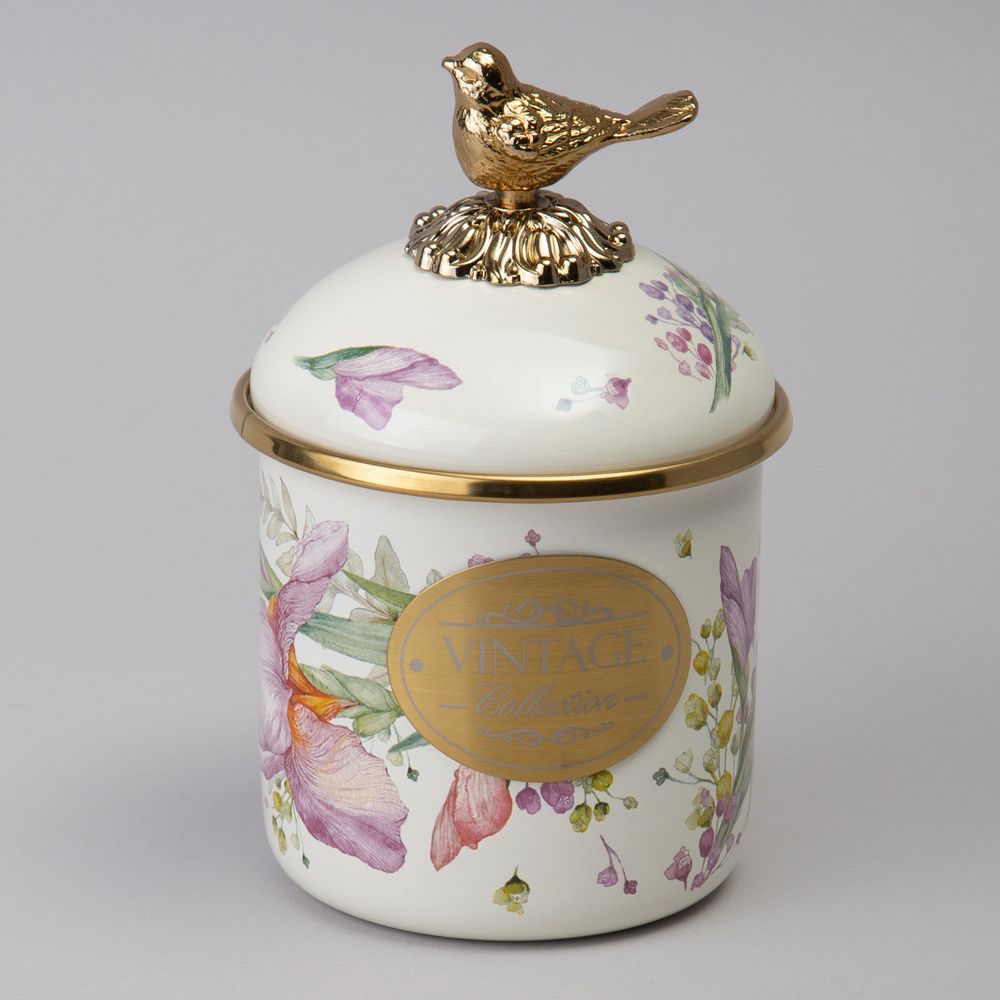 БАНКА ДЛЯ СЫПУЧИХ ПРОДУКТОВ AGNESS, СЕРИЯ IRISES 9Х9СМ, 500МЛ