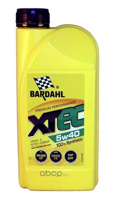 BARDAHL 5W40 XTEC SN/CF Масло моторное синтетическое 1L