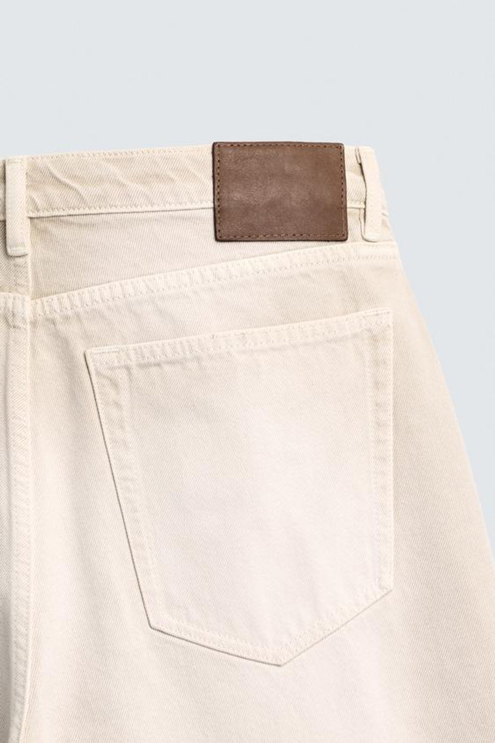 ZARA ДЖИНСЫ BAGGY FIT, ЭКРЮ