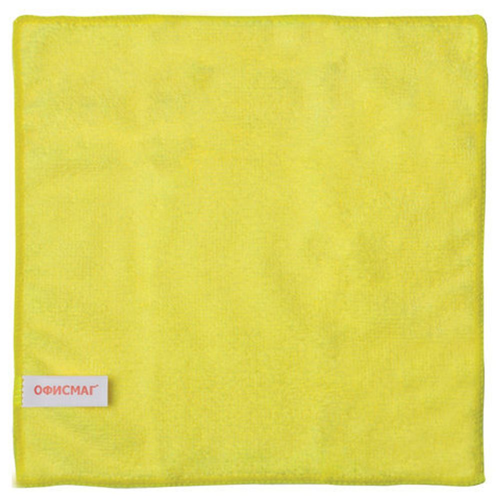 Салфетки из МИКРОФИБРЫ универсальные 25х25 см КОМПЛЕКТ 3 шт, ассорти (синяя, зеленая, желтая), 200 г/м2, ОФИСМАГ, 603864