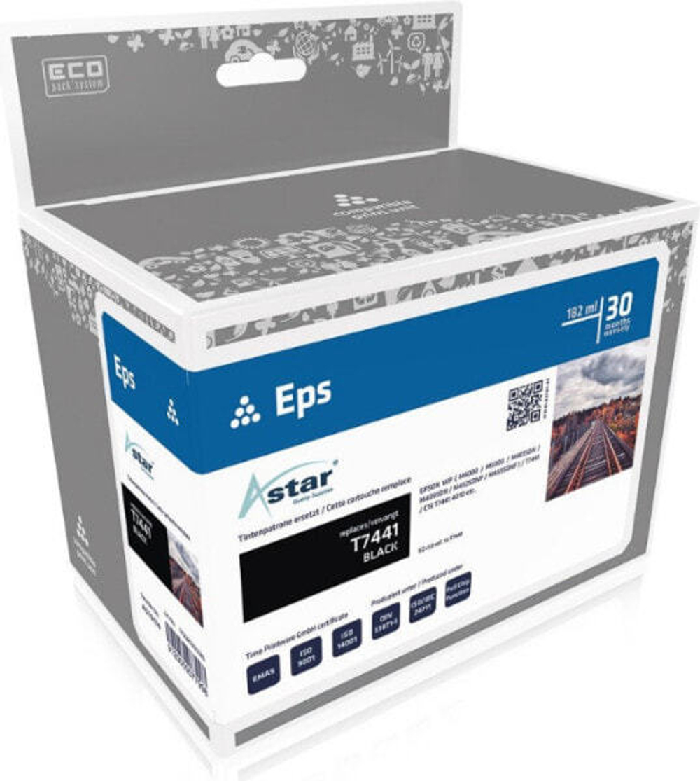 Картридж струйный черный 1 шт Astar AS15174