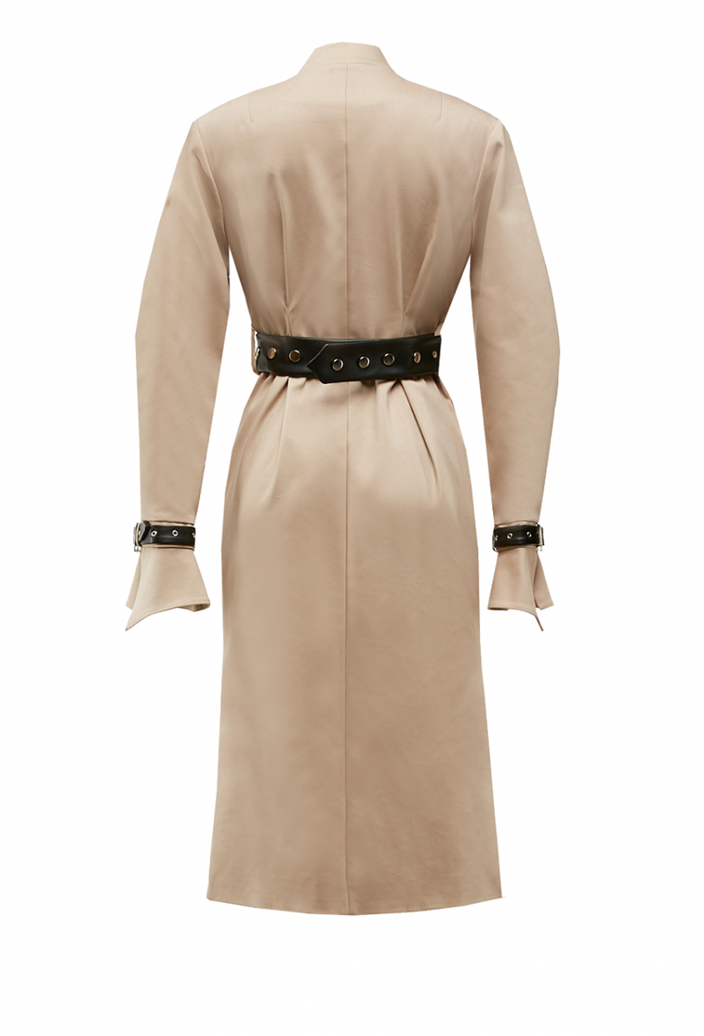 Френч бежевый с вырезами по бокам 16-02-20FW