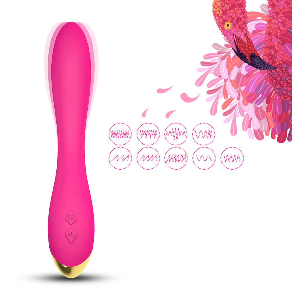 Вибратор Useeker USK-V04 PIN Flamingo Silicone+ABS аккумулятор 222*35*65