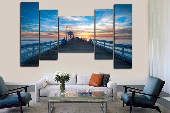 Модульная картина "Морская набережная"