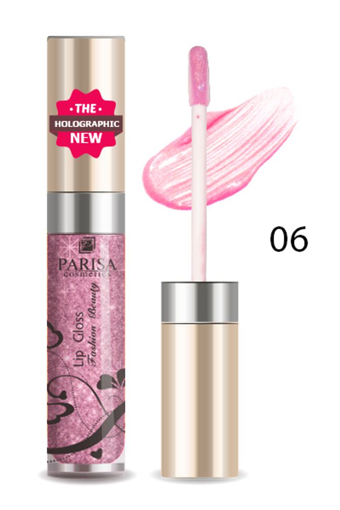 Parisa Блеск для губ Lip Gloss, LG-612, тон №106, 7 мл