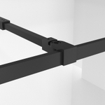 Душевая перегородка Niagara Nova NG-688-10BLACK (100х195) черный матовый,стекло прозрачное,1 место