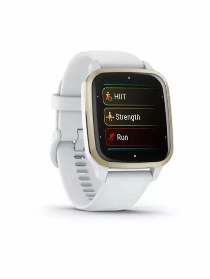 Смарт-часы Garmin Venu Sq 2 белые с кремово-золотым алюминиевым безелем