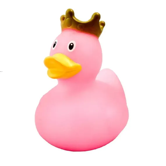 Игрушка для ванны сувенир Funny ducks Розовая уточка в короне 1926